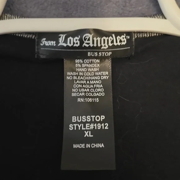 Los Angeles Apparel Black Angel Wing Tank Top - Picture 4 of 4